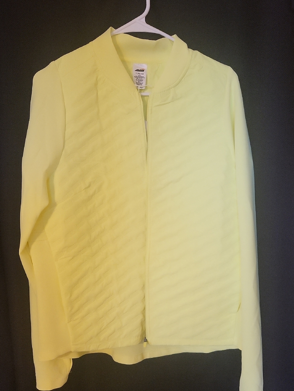 Classic Women's Yellow Zip-Front Jacket